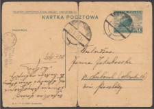 Karta pocztowa Marii Rodziewiczówny do Janiny Jakubowskiej