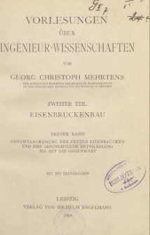 Vorlesungen über Ingenieur-Wissenschaften