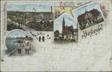 Gruss aus Dievenov, Das Kurhaus, Kirche, Das Soolbad, Der Strand