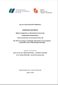 Wpływ pielęgnacji na odkształcenia skurczowe kompozyt&oacute;w cementowych wykorzystywanych w technologii druku 3D