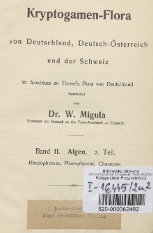 Kryptogamen-Flora von Deutschland, Deutsch-Österreich und der Schweiz