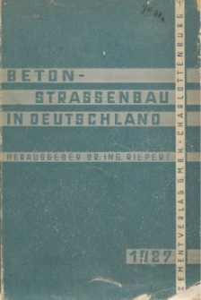 Betonstrassenbau in Deutschland