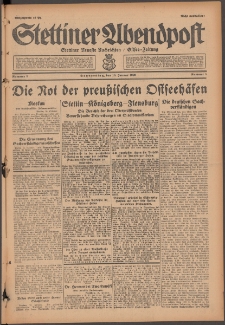 Stettiner Abendpost : Ostsee-Zeitung : Stettiner neueste Nachrichten. 1929 Nr 8
