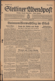 Stettiner Abendpost : Ostsee-Zeitung : Stettiner neueste Nachrichten. 1929 Nr 11
