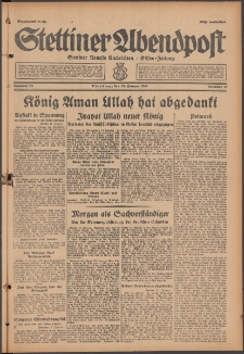 Stettiner Abendpost : Ostsee-Zeitung : Stettiner neueste Nachrichten. 1929 Nr 12