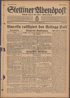 Stettiner Abendpost : Ostsee-Zeitung : Stettiner neueste Nachrichten. 1929 Nr 13