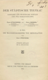 Der Städtische Tiefbau