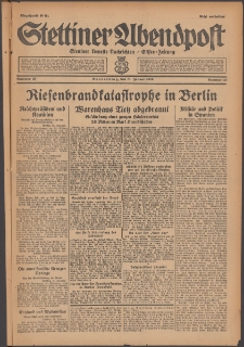 Stettiner Abendpost : Ostsee-Zeitung : Stettiner neueste Nachrichten. 1929 Nr 26