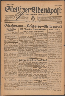 Stettiner Abendpost : Ostsee-Zeitung : Stettiner neueste Nachrichten. 1929 Nr 28
