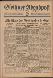 Stettiner Abendpost : Ostsee-Zeitung : Stettiner neueste Nachrichten. 1929 Nr 39