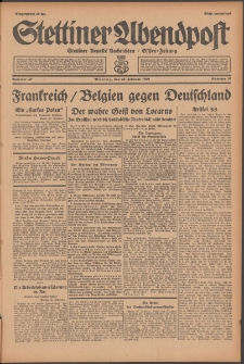 Stettiner Abendpost : Ostsee-Zeitung : Stettiner neueste Nachrichten. 1929 Nr 47