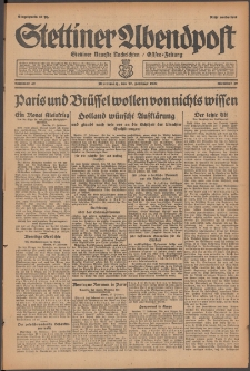 Stettiner Abendpost : Ostsee-Zeitung : Stettiner neueste Nachrichten. 1929 Nr 49