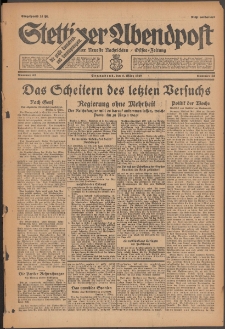 Stettiner Abendpost : Ostsee-Zeitung : Stettiner neueste Nachrichten. 1929 Nr 52