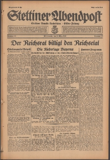 Stettiner Abendpost : Ostsee-Zeitung : Stettiner neueste Nachrichten. 1929 Nr 55