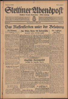 Stettiner Abendpost : Ostsee-Zeitung : Stettiner neueste Nachrichten. 1929 Nr 63