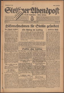 Stettiner Abendpost : Ostsee-Zeitung : Stettiner neueste Nachrichten. 1929 Nr 70