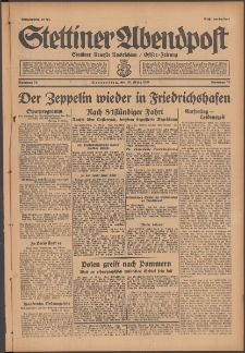 Stettiner Abendpost : Ostsee-Zeitung : Stettiner neueste Nachrichten. 1929 Nr 74