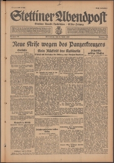 Stettiner Abendpost : Ostsee-Zeitung : Stettiner neueste Nachrichten. 1929 Nr 83