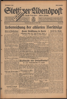 Stettiner Abendpost : Ostsee-Zeitung : Stettiner neueste Nachrichten. 1929 Nr 86