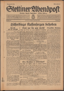 Stettiner Abendpost : Ostsee-Zeitung : Stettiner neueste Nachrichten. 1929 Nr 96