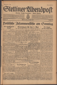 Stettiner Abendpost : Ostsee-Zeitung : Stettiner neueste Nachrichten. 1929 Nr 99