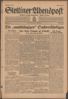 Stettiner Abendpost : Ostsee-Zeitung : Stettiner neueste Nachrichten. 1929 Nr 112