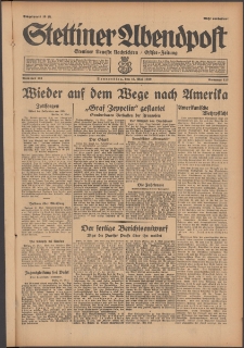 Stettiner Abendpost : Ostsee-Zeitung : Stettiner neueste Nachrichten. 1929 Nr 113