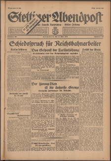 Stettiner Abendpost : Ostsee-Zeitung : Stettiner neueste Nachrichten. 1929 Nr 120