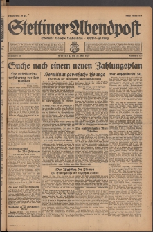 Stettiner Abendpost : Ostsee-Zeitung : Stettiner neueste Nachrichten. 1929 Nr 123