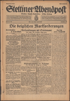 Stettiner Abendpost : Ostsee-Zeitung : Stettiner neueste Nachrichten. 1929 Nr 127