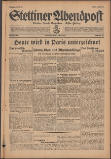 Stettiner Abendpost : Ostsee-Zeitung : Stettiner neueste Nachrichten. 1929 Nr 131