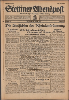 Stettiner Abendpost : Ostsee-Zeitung : Stettiner neueste Nachrichten. 1929 Nr 135