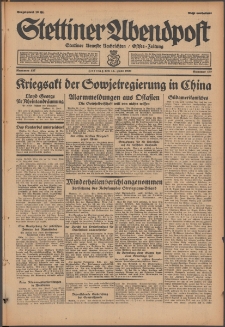 Stettiner Abendpost : Ostsee-Zeitung : Stettiner neueste Nachrichten. 1929 Nr 137