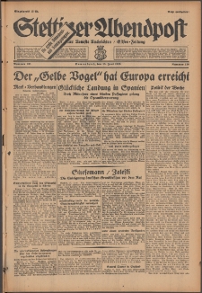Stettiner Abendpost : Ostsee-Zeitung : Stettiner neueste Nachrichten. 1929 Nr 138