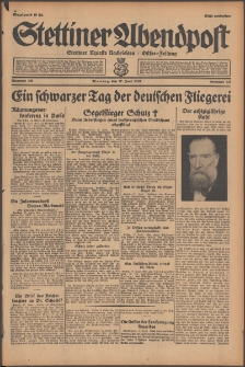 Stettiner Abendpost : Ostsee-Zeitung : Stettiner neueste Nachrichten. 1929 Nr 139