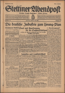 Stettiner Abendpost : Ostsee-Zeitung : Stettiner neueste Nachrichten. 1929 Nr 143