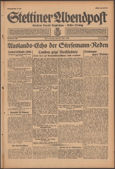 Stettiner Abendpost : Ostsee-Zeitung : Stettiner neueste Nachrichten. 1929 Nr 146