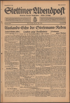 Stettiner Abendpost : Ostsee-Zeitung : Stettiner neueste Nachrichten. 1929 Nr 146