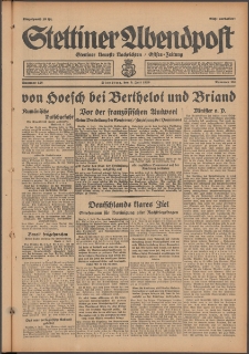 Stettiner Abendpost : Ostsee-Zeitung : Stettiner neueste Nachrichten. 1929 Nr 158