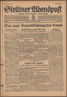 Stettiner Abendpost : Ostsee-Zeitung : Stettiner neueste Nachrichten. 1929 Nr 160