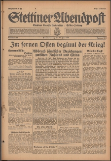 Stettiner Abendpost : Ostsee-Zeitung : Stettiner neueste Nachrichten. 1929 Nr 166