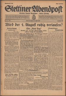 Stettiner Abendpost : Ostsee-Zeitung : Stettiner neueste Nachrichten. 1929 Nr 177
