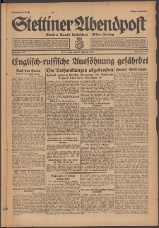 Stettiner Abendpost : Ostsee-Zeitung : Stettiner neueste Nachrichten. 1929 Nr 179