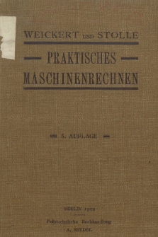 Praktisches Maschinenrechnen