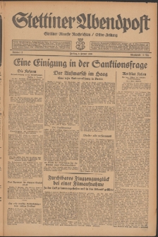 Stettiner Abendpost : Ostsee-Zeitung : Stettiner neueste Nachrichten. 1930 Nr 2