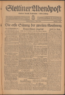 Stettiner Abendpost : Ostsee-Zeitung : Stettiner neueste Nachrichten. 1930 Nr 3