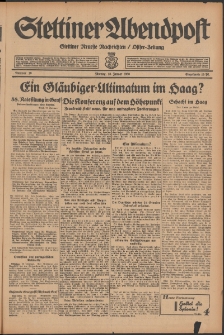 Stettiner Abendpost : Ostsee-Zeitung : Stettiner neueste Nachrichten. 1930 Nr 10