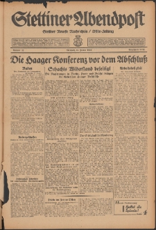 Stettiner Abendpost : Ostsee-Zeitung : Stettiner neueste Nachrichten. 1930 Nr 12