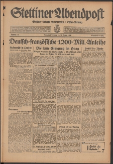 Stettiner Abendpost : Ostsee-Zeitung : Stettiner neueste Nachrichten. 1930 Nr 15