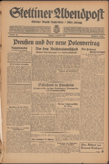 Stettiner Abendpost : Ostsee-Zeitung : Stettiner neueste Nachrichten. 1930 Nr 28